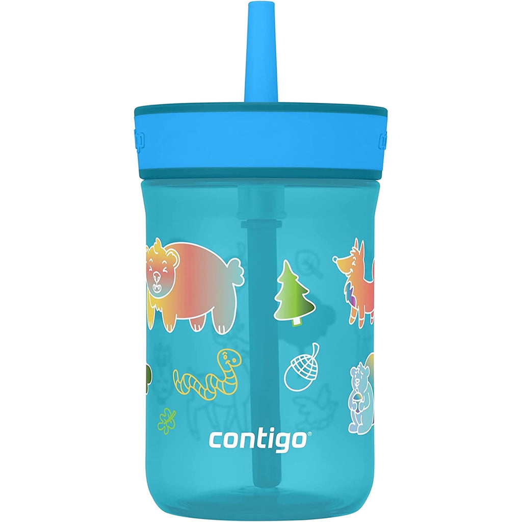 Contigo Kid's 14 oz. Leighton Tumbler with Straw - Juniper/Blue Forest Edition-01LA