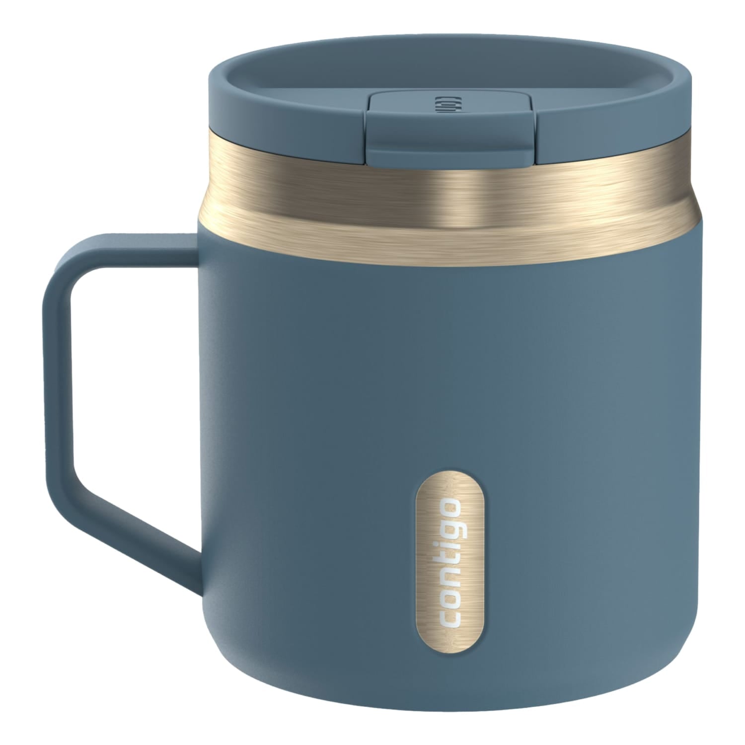 Contigo SnapSeal Leakproof Stainless Steel Reusable Travel Tumbler,Black/Bronze, 14 oz Edition-BNZN