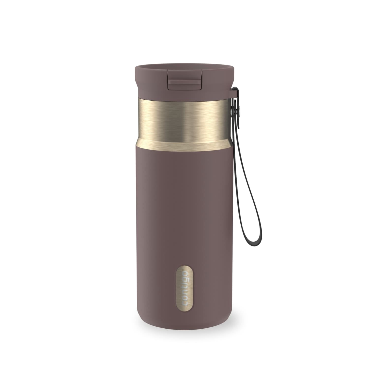 Contigo SnapSeal 16 oz Leakproof Stainless Steel Water Bottle with Carrying Strap Edition-VBTI