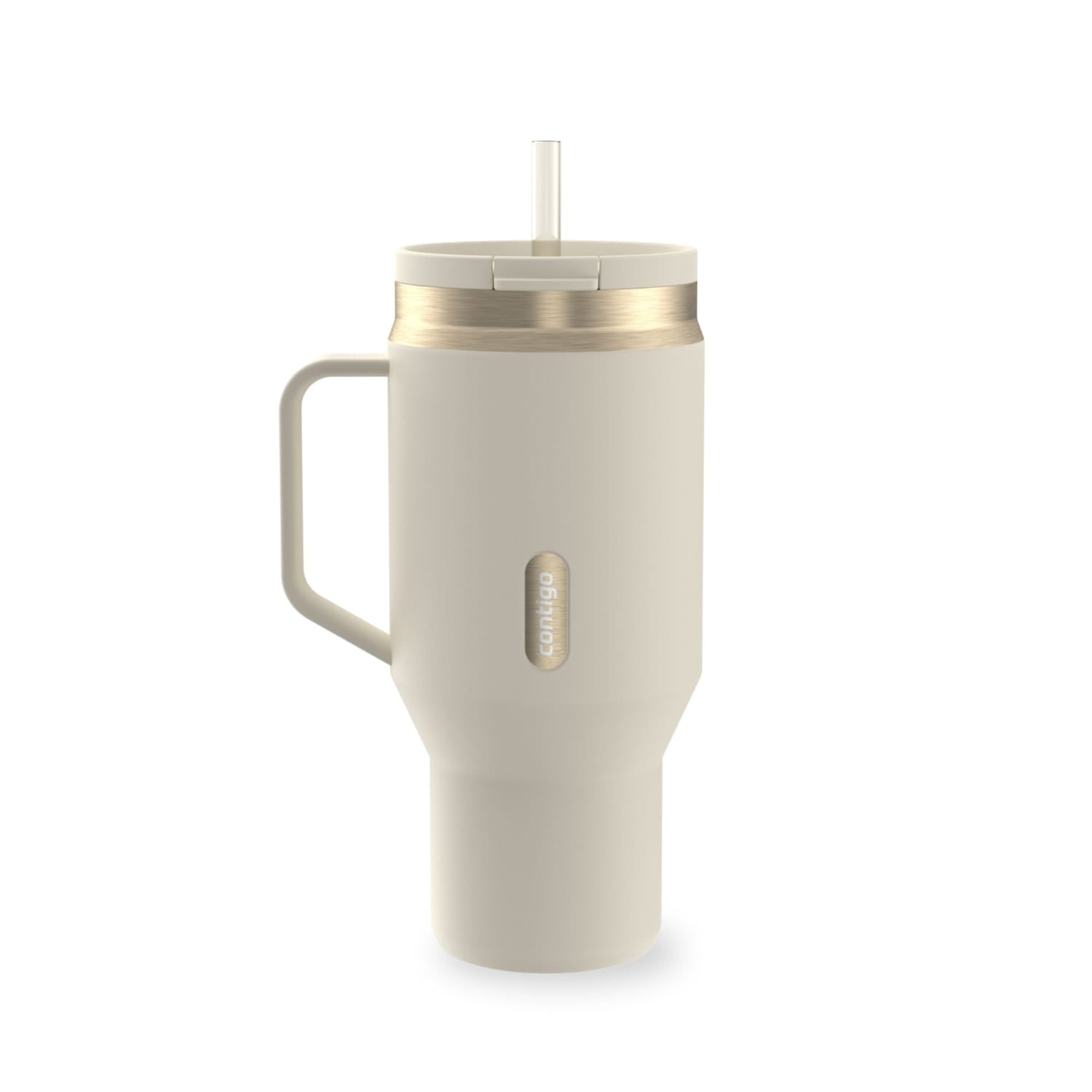 Contigo SnapSeal Leakproof Stainless Steel Reusable Water Bottle Tumbler with Side Handle, Black/Bronze, 30 oz Edition-YI8J