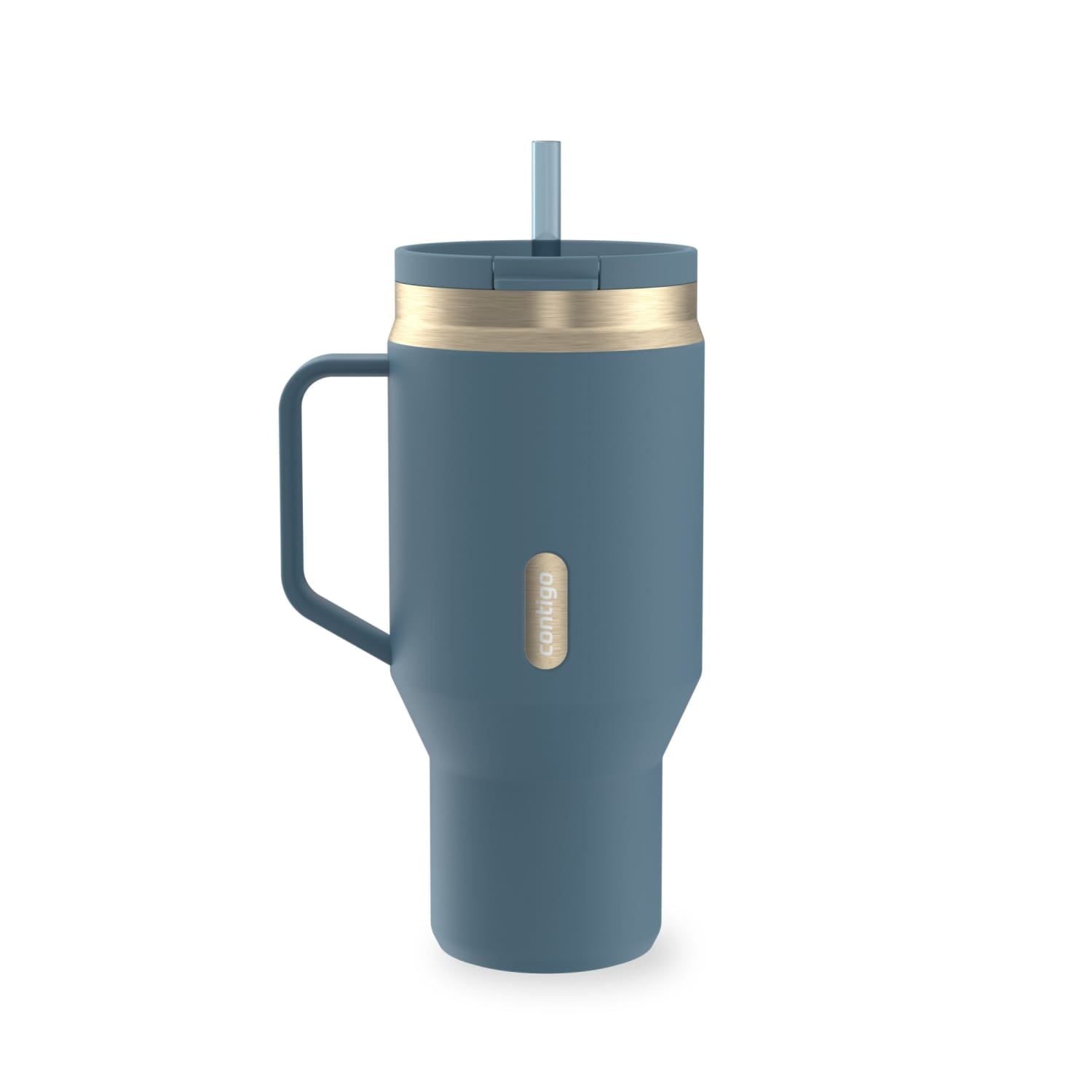 Contigo SnapSeal Leakproof Stainless Steel Reusable Water Bottle Tumbler with Side Handle, Black/Bronze, 30 oz Edition-YI8J