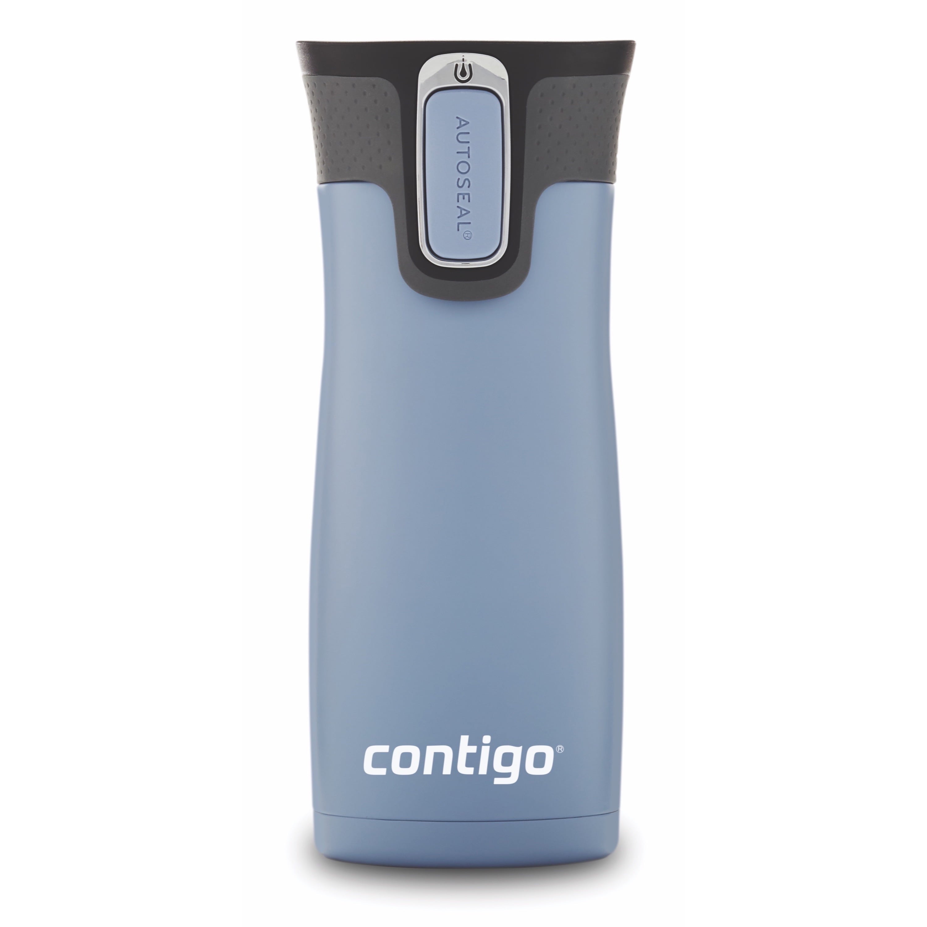 Contigo AUTOSEAL West Loop 2.0 Travel Mug, 16 oz., Stainless Steel with Black Button Edition-XTUM