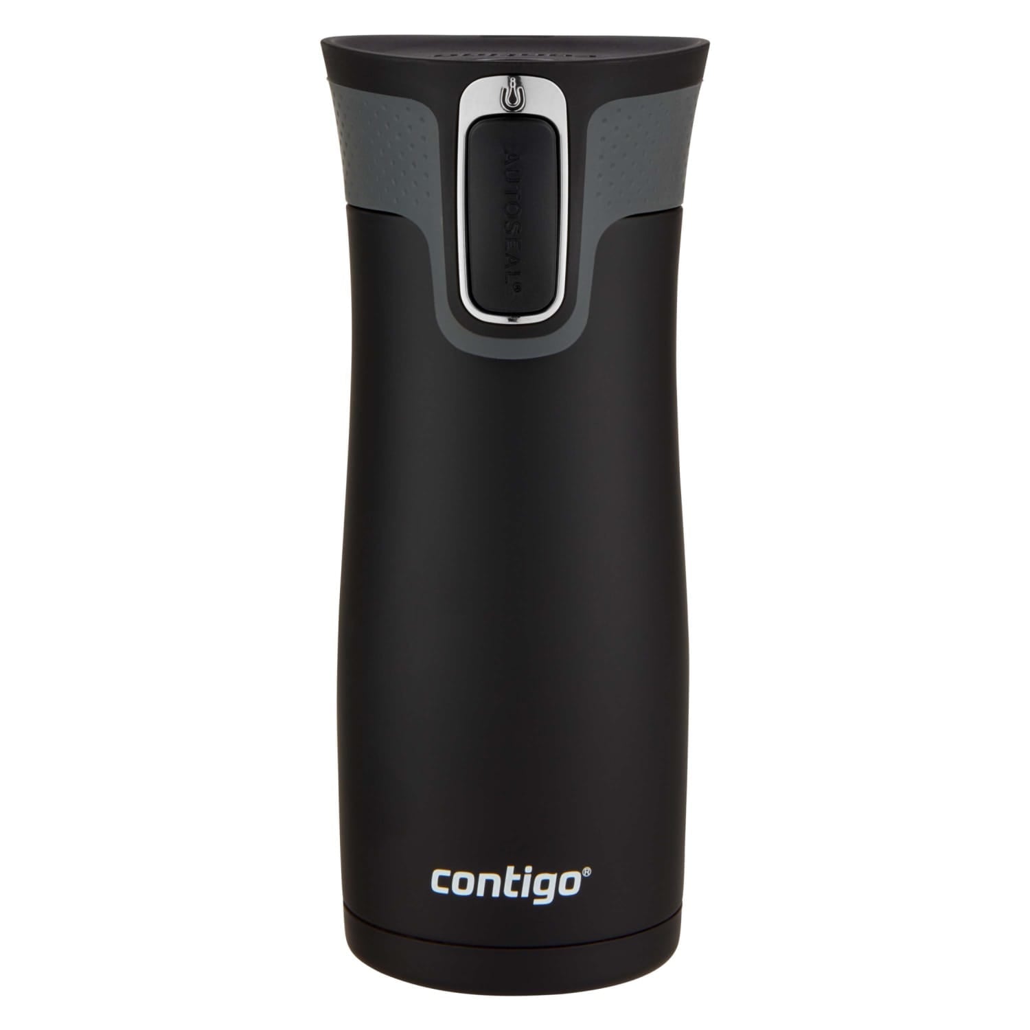 Contigo AUTOSEAL West Loop 2.0 Travel Mug, 16 oz., Stainless Steel with Black Button Edition-XTUM