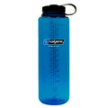 Nalgene Sustain Tritan BPA-Free Water Bottle Made with Material Derived from 50% Plastic Waste (using ISCC certified mass balance), 48 OZ, Wide Mouth, Blue Edition-ZS00