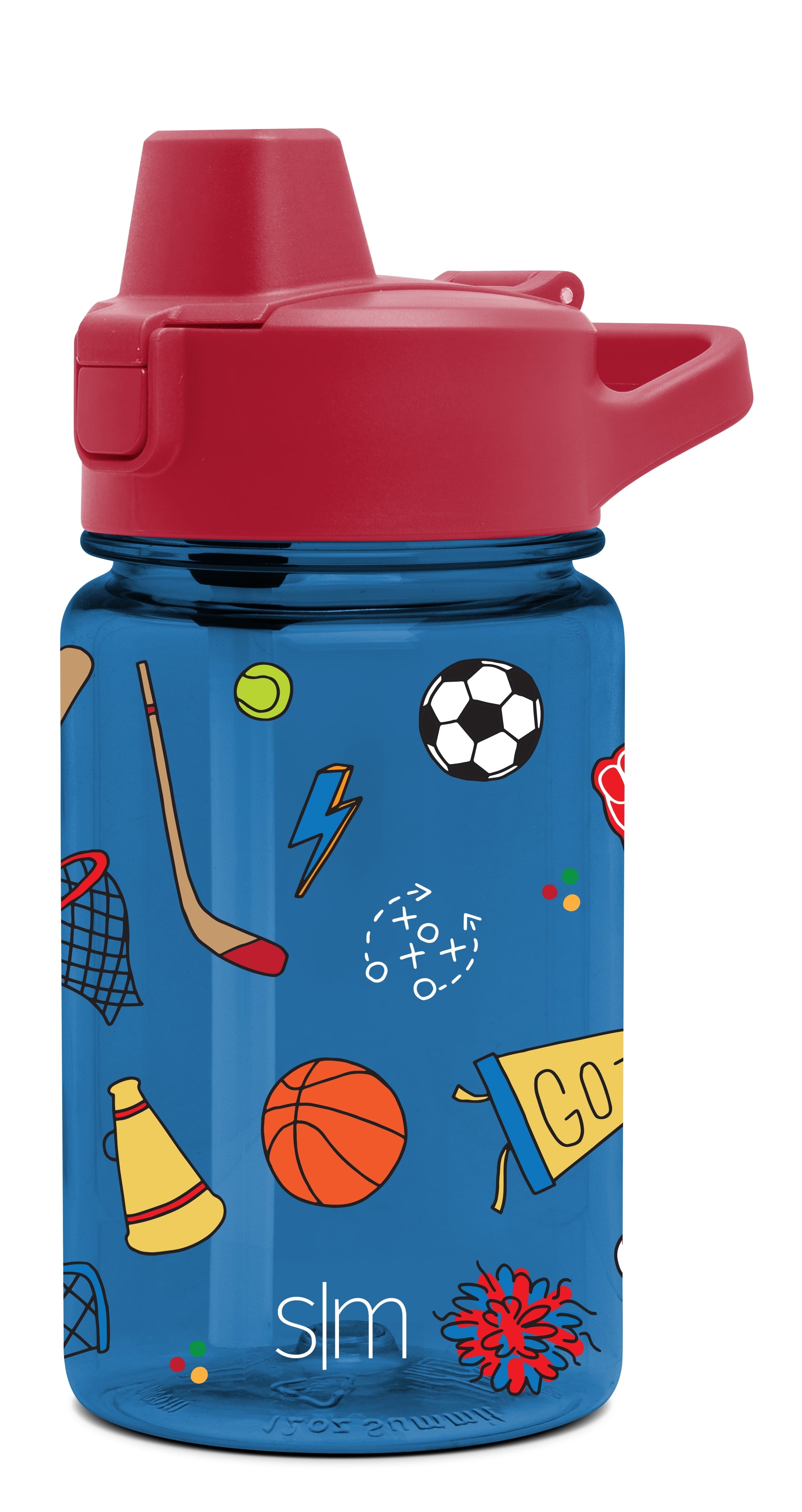 Simple Modern 12 fl oz Reusable Tritan Summit Water Bottle with Silicone Straw Lid | Birthday Cake Edition-VQES