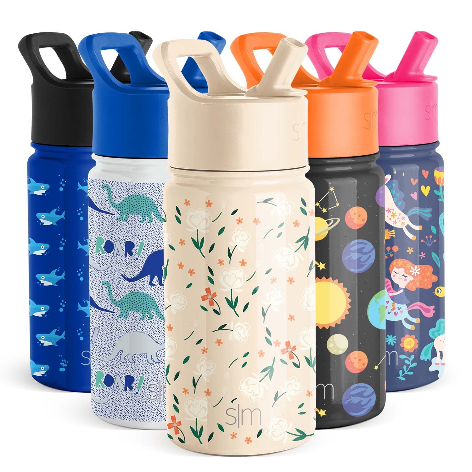 Simple Modern Summit Water Bottle Straw Lid Vacuum Insulated Stainless Steel Bottle | 18 fl oz Edition-B5F5
