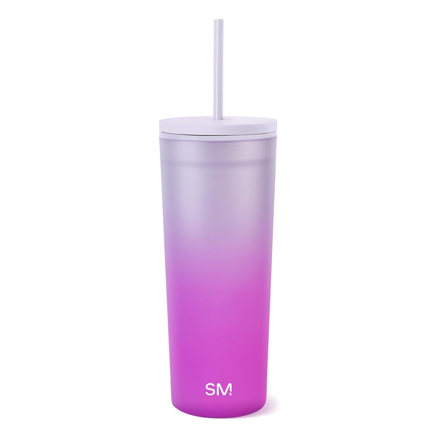 Simple Modern 24 fl oz Double Wall Plastic Classic Tumbler with Straw|Opalescent Edition-MHQ0