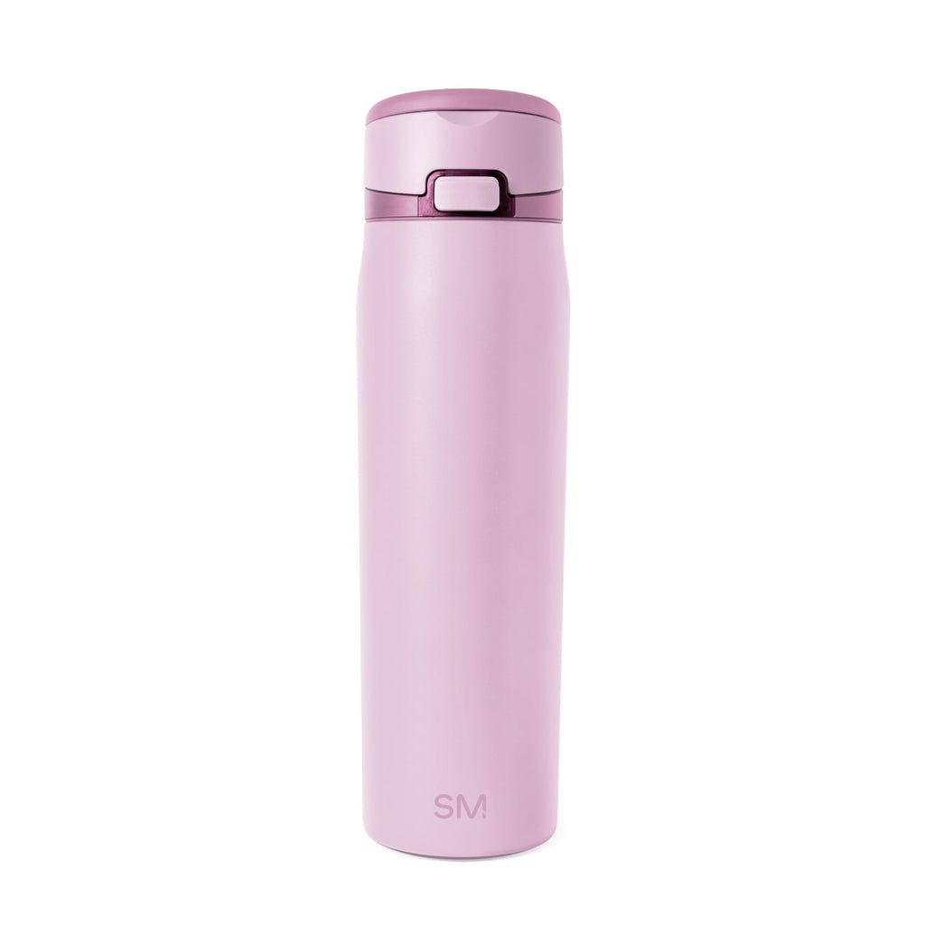 Simple Modern 24oz Mesa Loop Water Bottle with Covered Spout | Pink Champagne Edition-3YEE