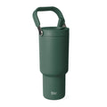 Simple Modern 30 fl oz Insulated Stainless Steel Trek Pivot Tumbler with Straw Lid and Top Handle|Forest Edition-CHDU