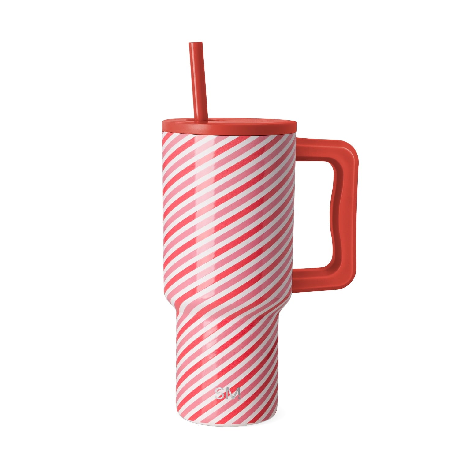 Simple Modern 30 fl oz Insulated Stainless Steel Trek Tumbler with Straw Lid | Seaglass Sage and Cream Checkmate Edition-16A6