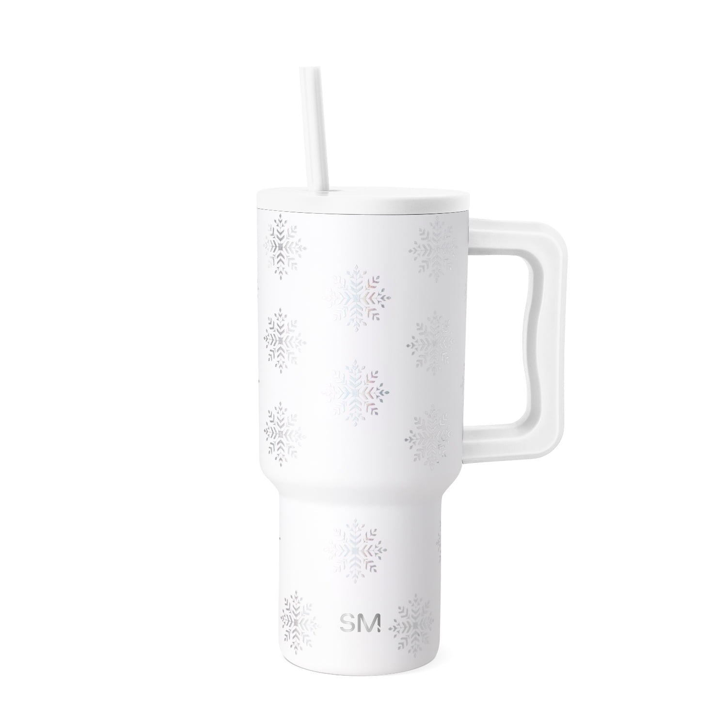 Simple Modern 30 fl oz Insulated Stainless Steel Trek Tumbler with Straw Lid | Seaglass Sage and Cream Checkmate Edition-16A6