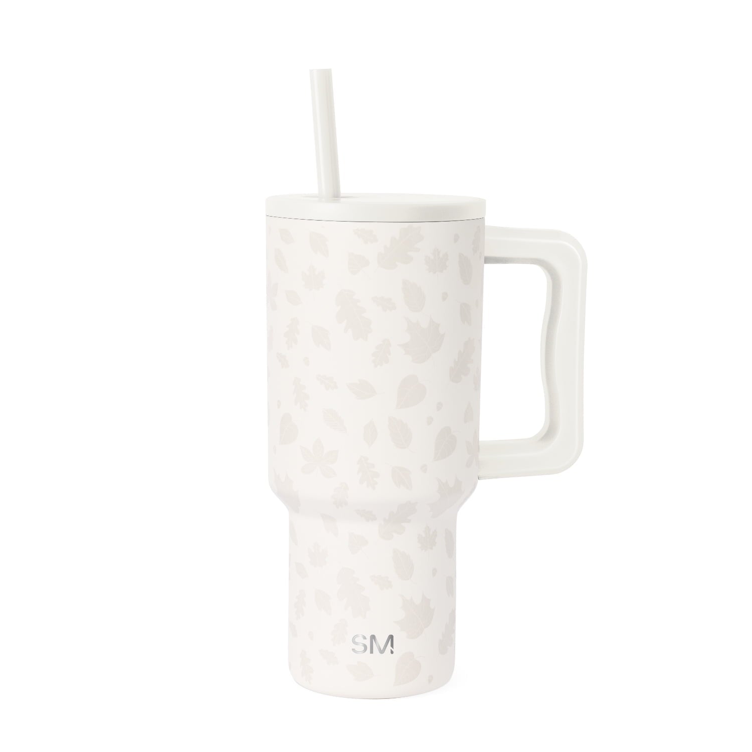 Simple Modern 30 fl oz Insulated Stainless Steel Trek Tumbler with Straw Lid | Seaglass Sage and Cream Checkmate Edition-16A6