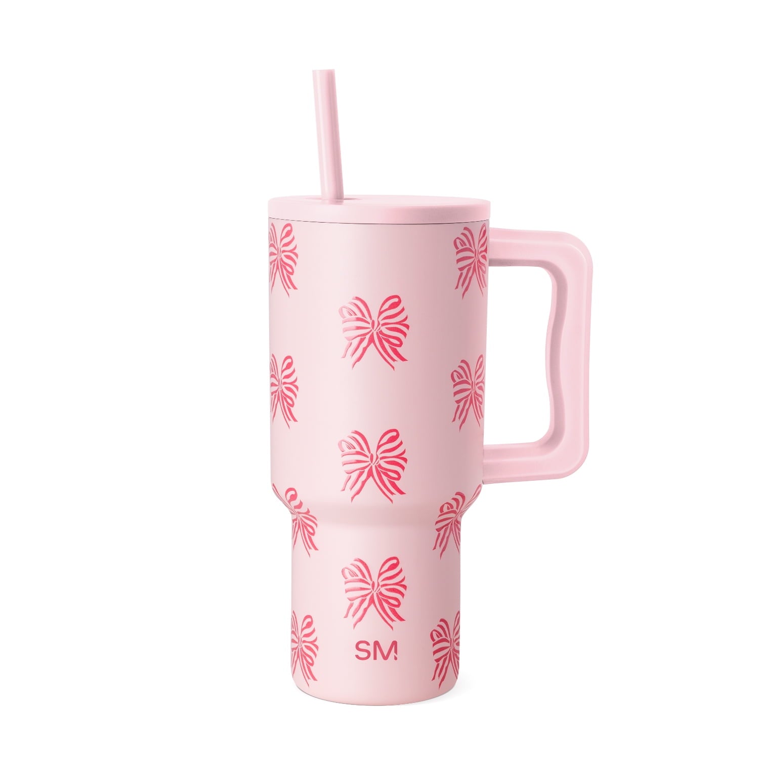Simple Modern 30 fl oz Insulated Stainless Steel Trek Tumbler with Straw Lid | Seaglass Sage and Cream Checkmate Edition-16A6