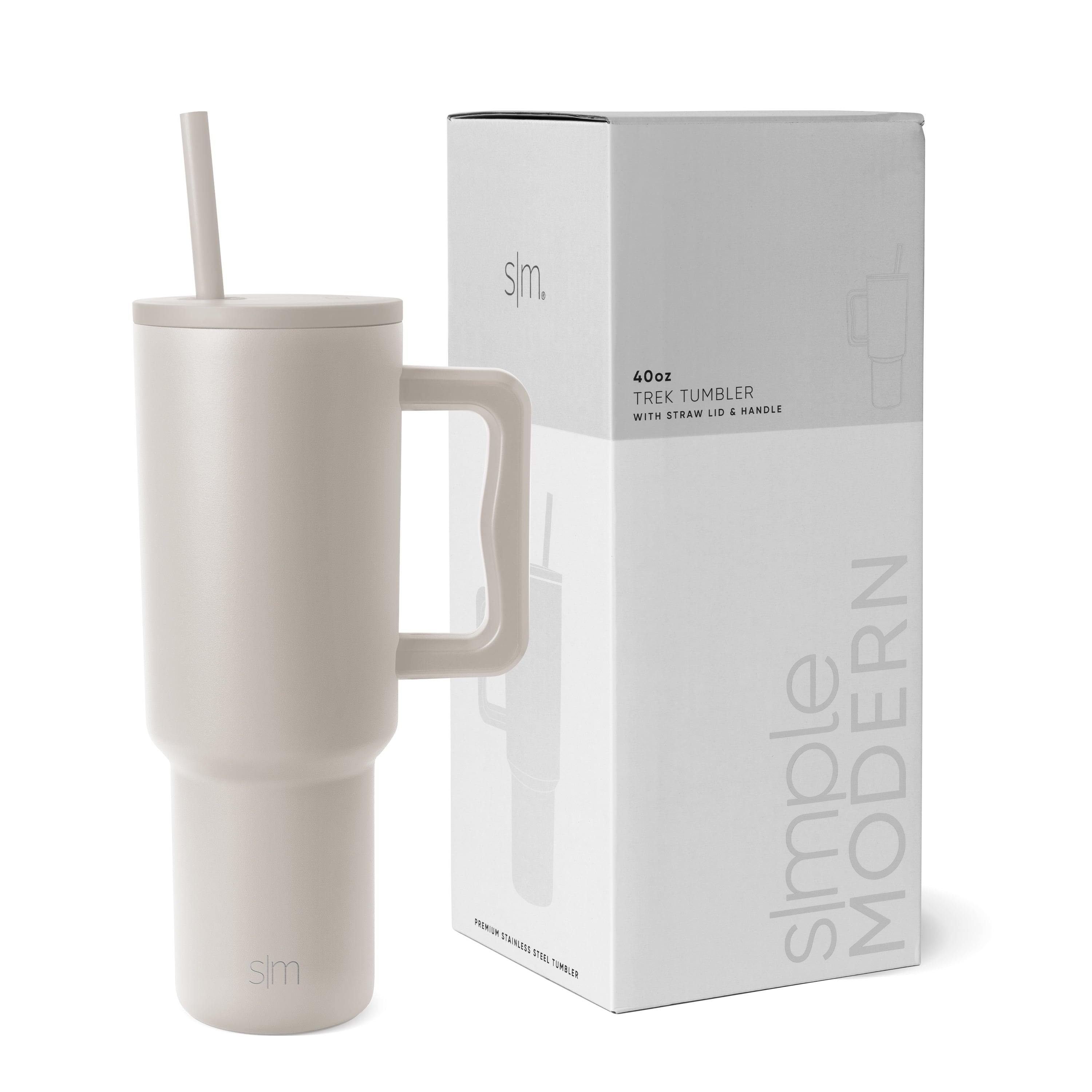 Simple Modern 40 fl oz Insulated Stainless Steel Trek Tumbler with Straw Lid | 80s Mix Edition-VJNG