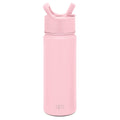 Simple Modern Kids Water Bottle with Straw Lid Vacuum Insulated Stainless Steel Metal Thermos Bottles | Reusable Leak Proof BPA-Free Flask for School | Summit Collection | 18oz, Blush -Blush Edition-KXQN