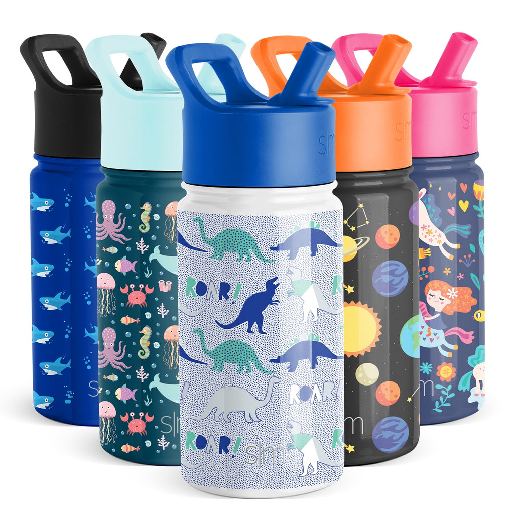 Simple Modern Summit Water Bottle Straw Lid Vacuum Insulated Stainless Steel Bottle | 14 fl oz Edition-B3X0