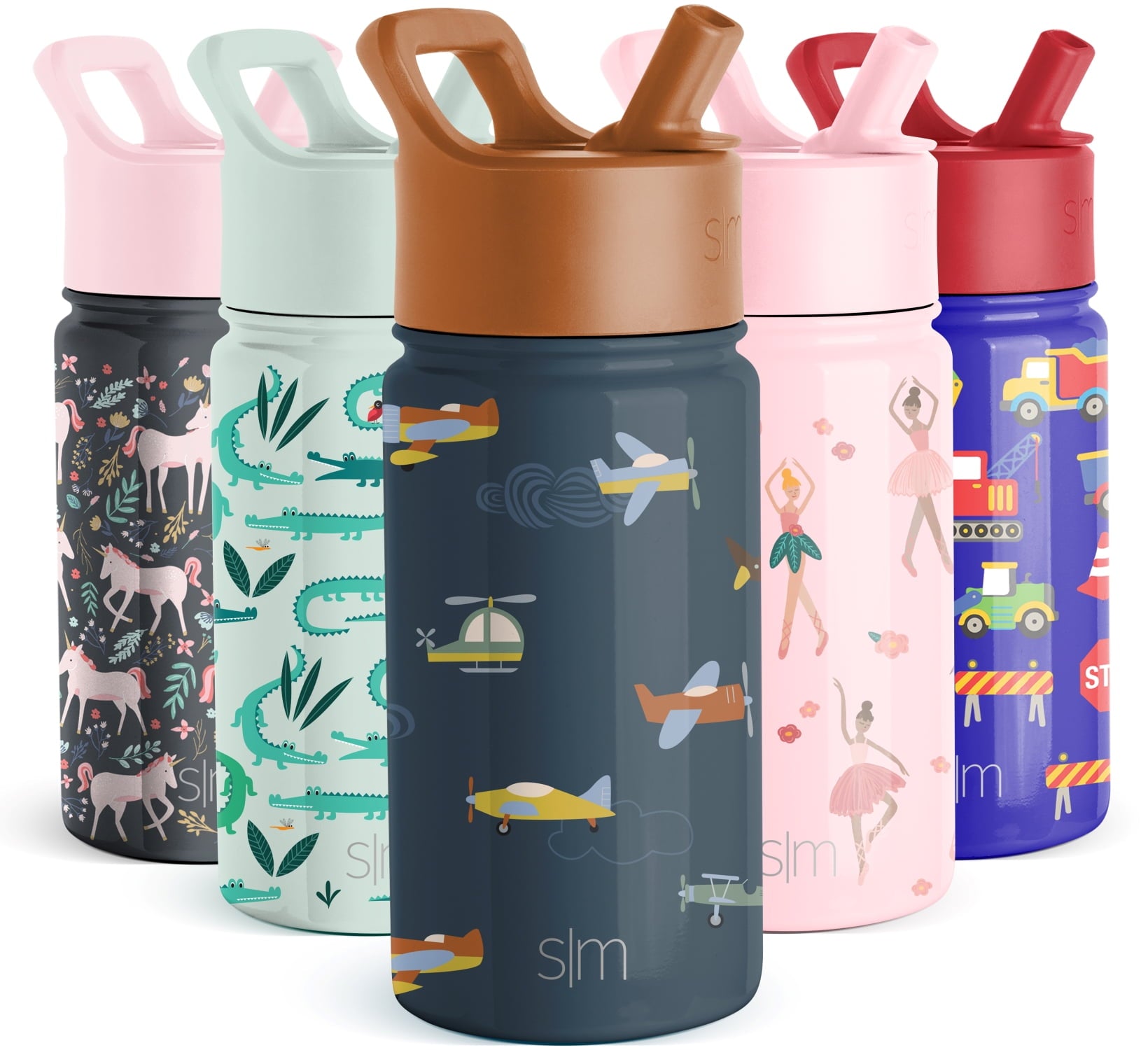 Simple Modern Summit Water Bottle Straw Lid Vacuum Insulated Stainless Steel Bottle | 14 fl oz Edition-9W1S