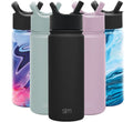 Simple Modern Summit Water Bottle Straw Lid Vacuum Insulated Stainless Steel Bottle | 18 fl oz Edition-S5J6