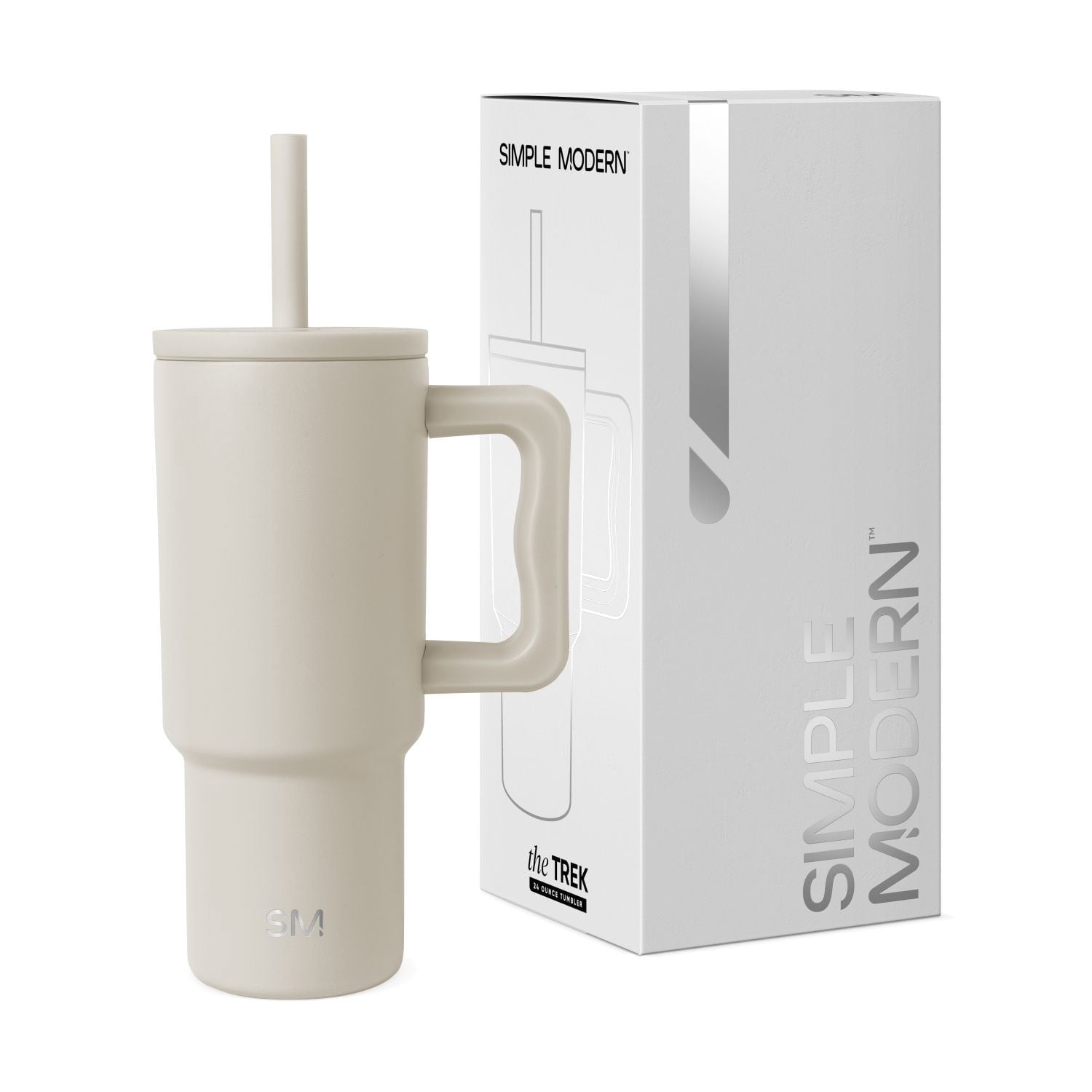 Simple Modern 24oz Trek Tumbler with handle and Silicone Straw Lid | Asteroid Edition-5283