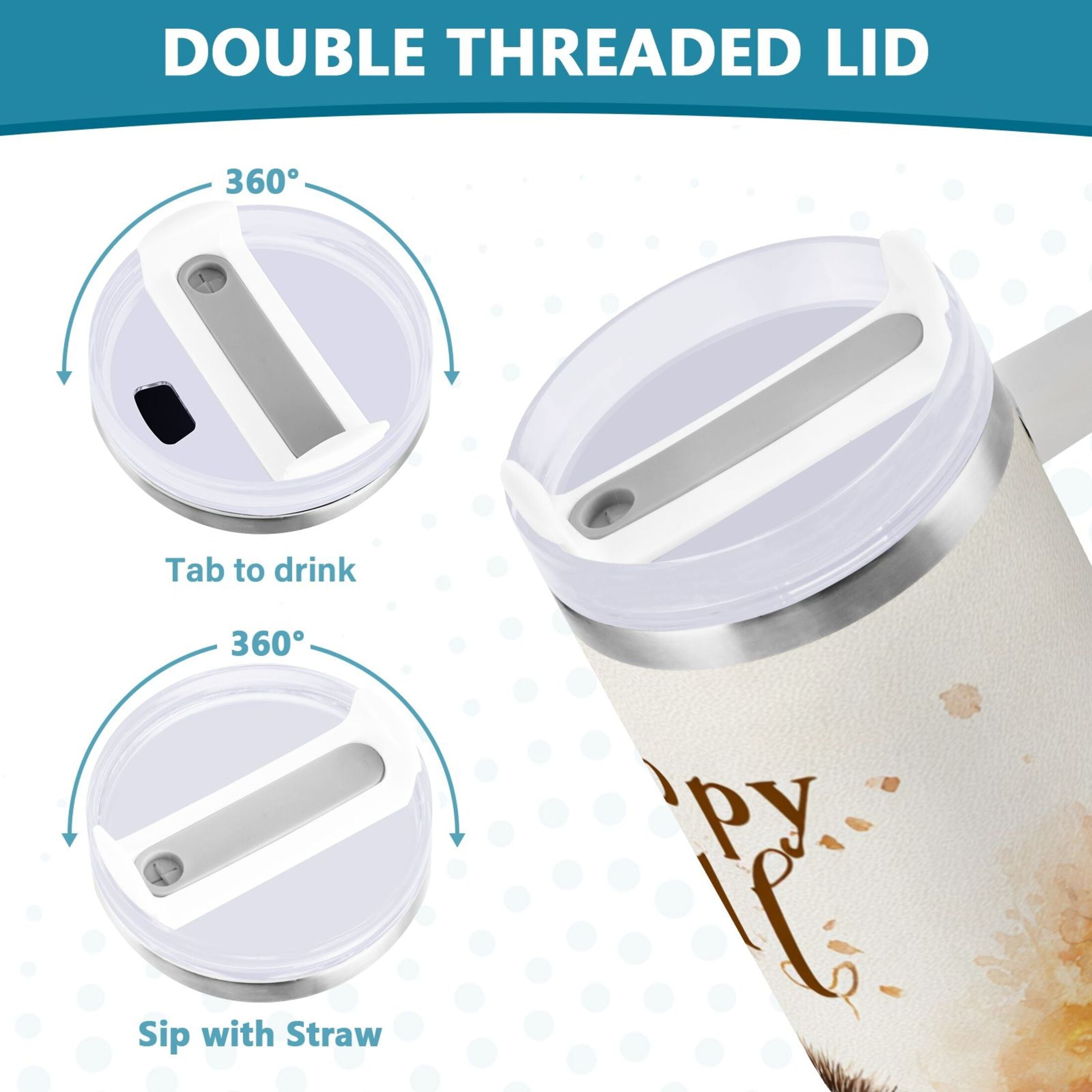 30 oz Insulated Stainless Steel Tumbler Double Wall Stainless Steel Tumbler with 2-Way Drinking Cute Little Hedgehog Edition-F9WP