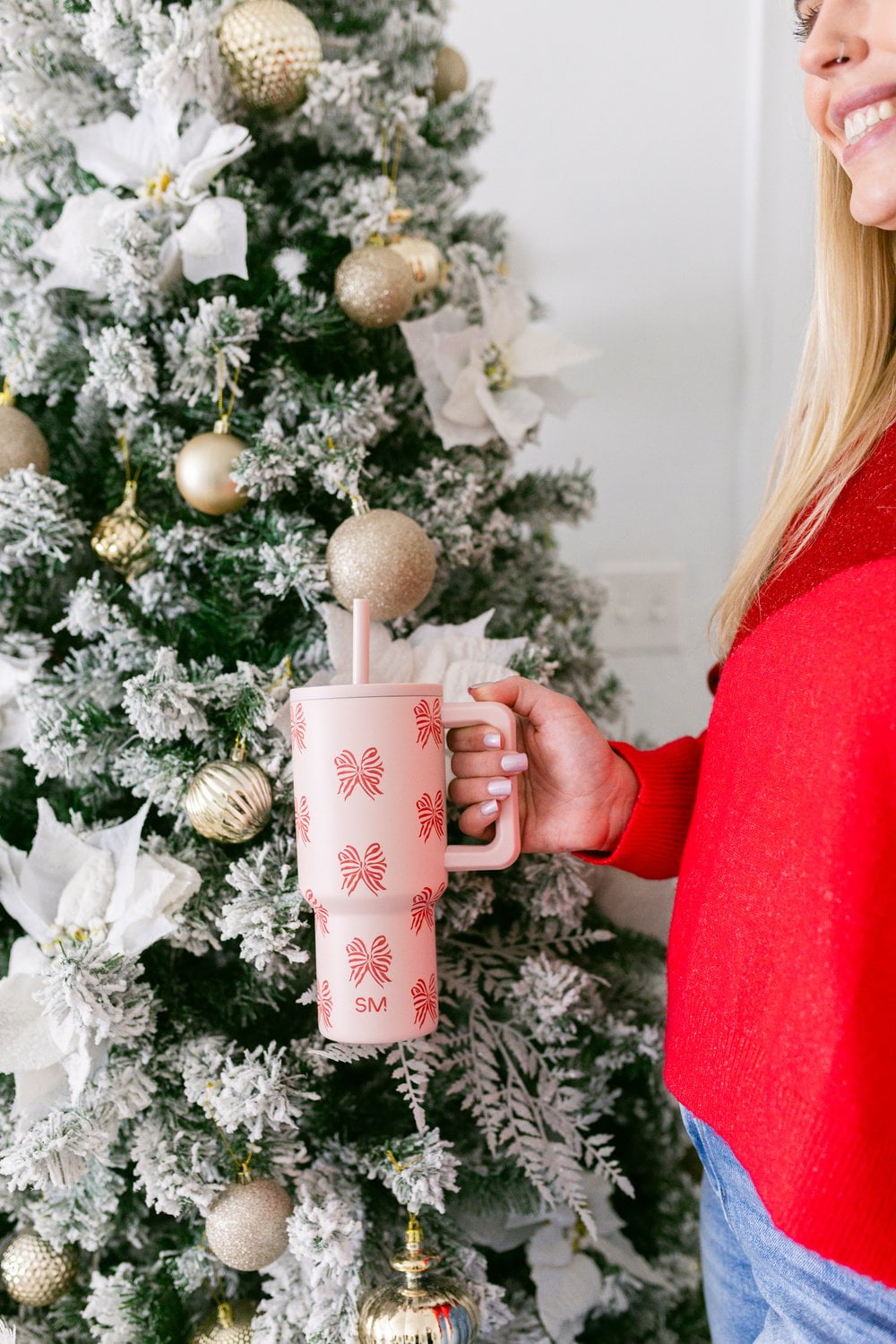 Simple Modern 30 fl oz Insulated Stainless Steel Trek Tumbler with Straw Lid | Seaglass Sage and Cream Checkmate Edition-16A6